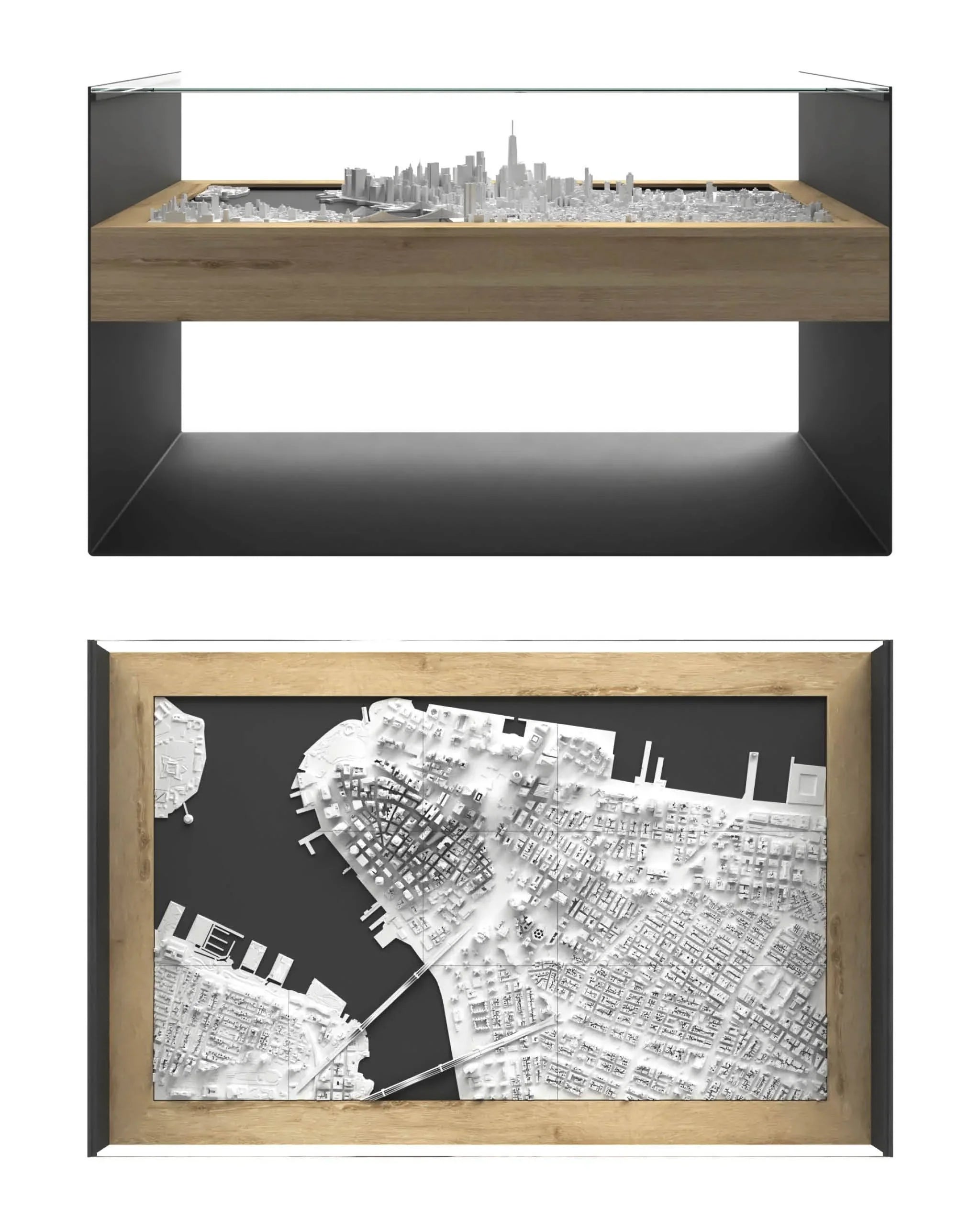 BLOK Wide Coffee Table 3D City Model BLOK, search_hidden - CITYFRAMES