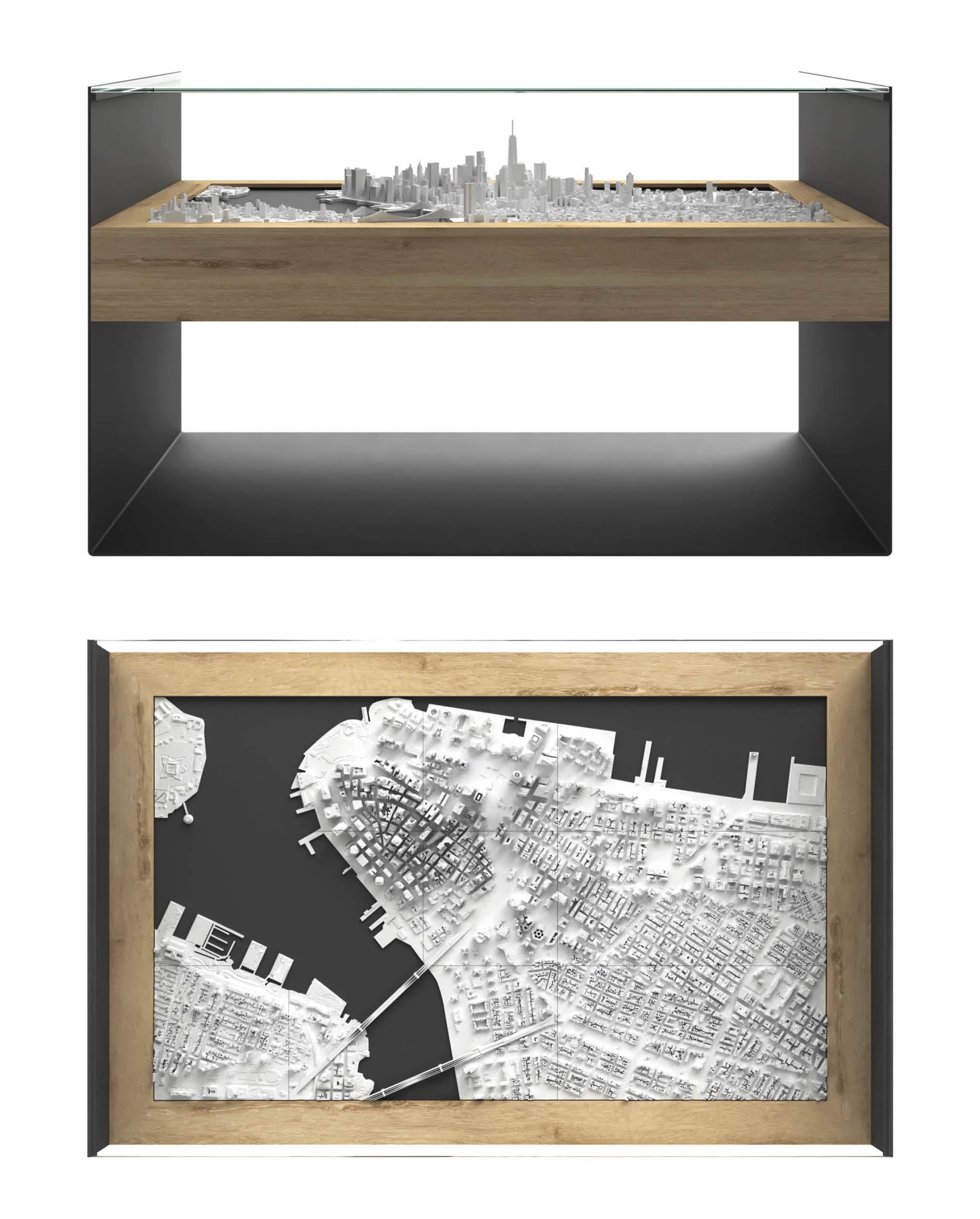 BLOK Wide Coffee Table 3D City Model BLOK, search_hidden - CITYFRAMES