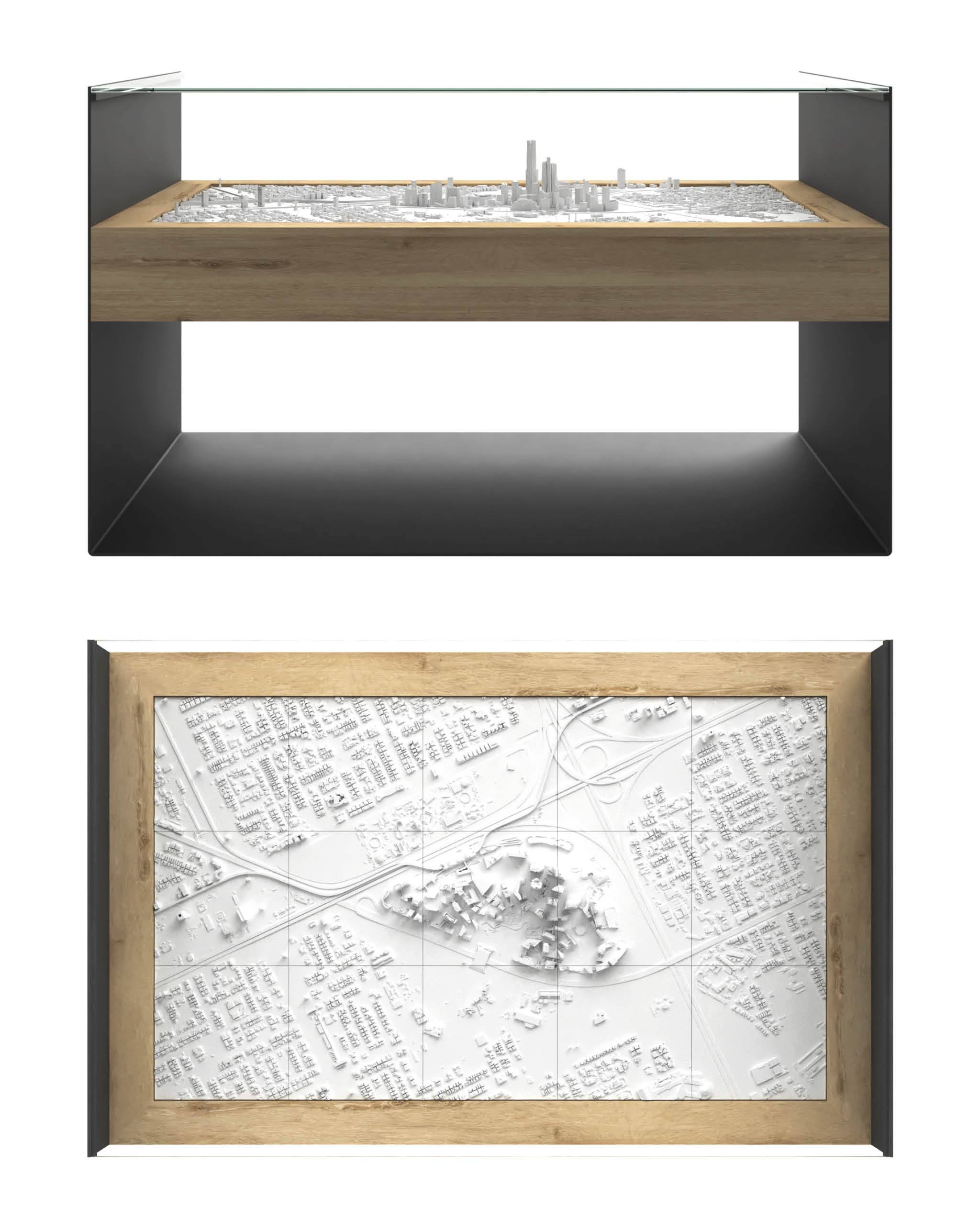 BLOK Wide Coffee Table 3D City Model BLOK, search_hidden - CITYFRAMES