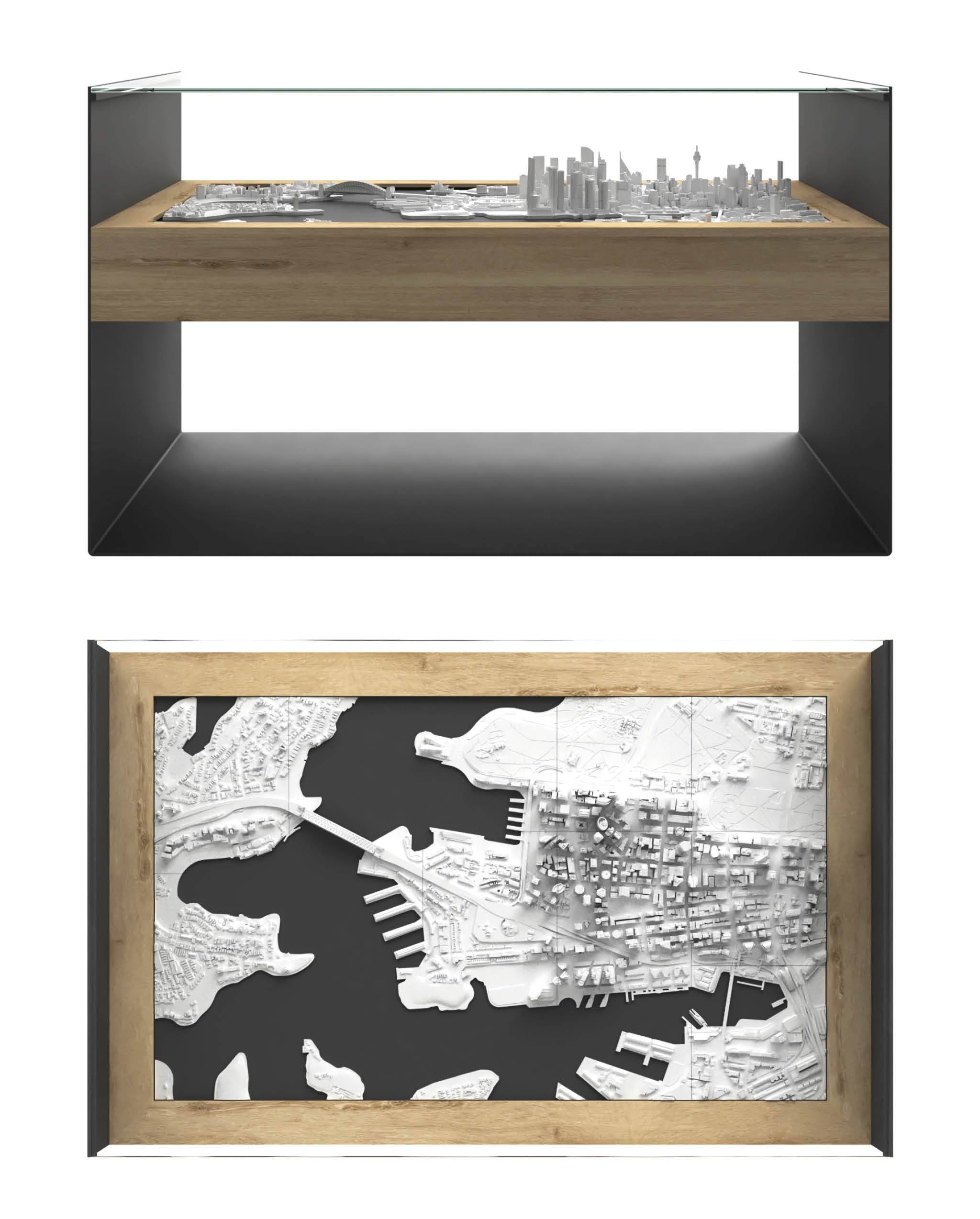 BLOK Wide Coffee Table 3D City Model BLOK, search_hidden - CITYFRAMES