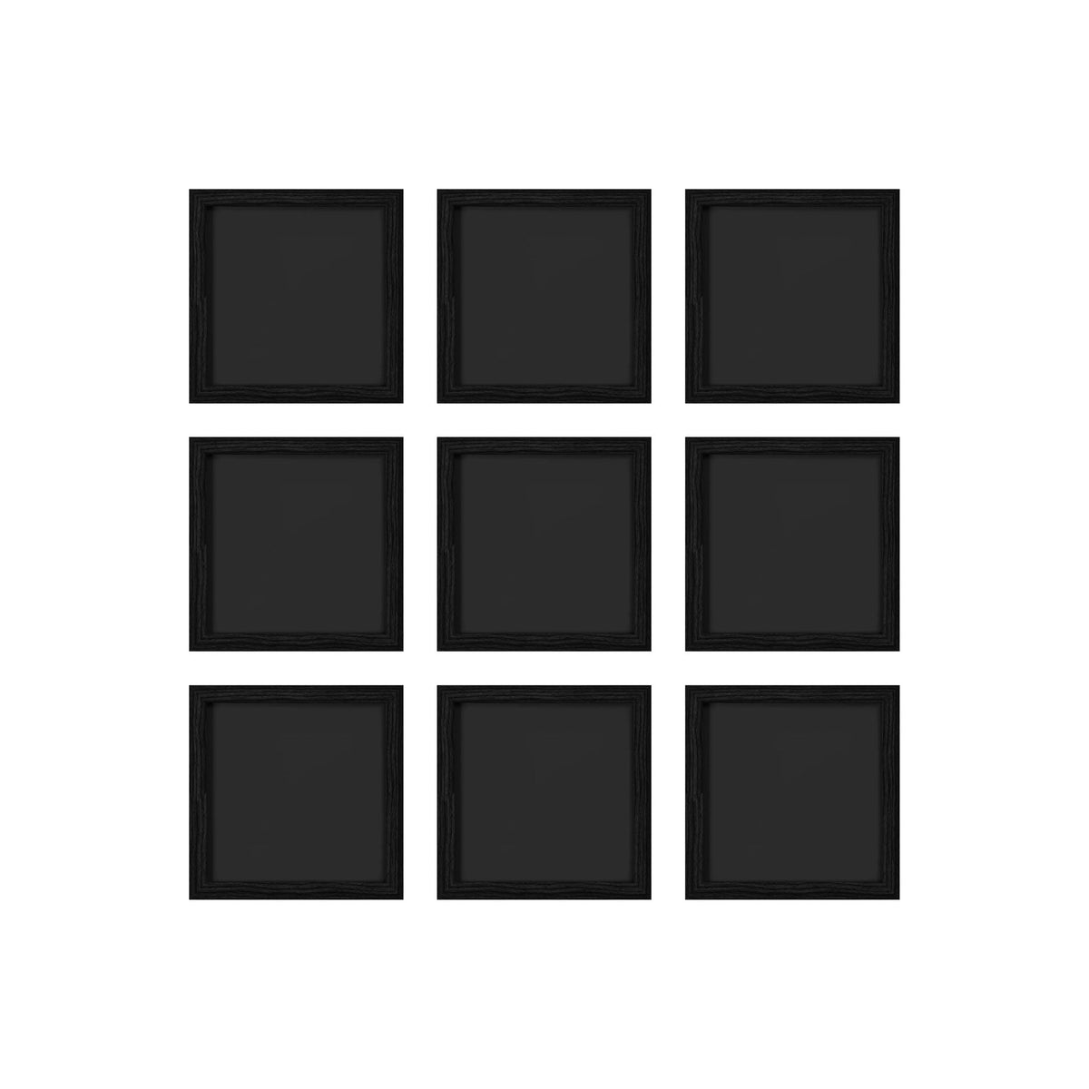 Individual Collection of 9 CUBE 3D city models on a wall - CITYFRAMES