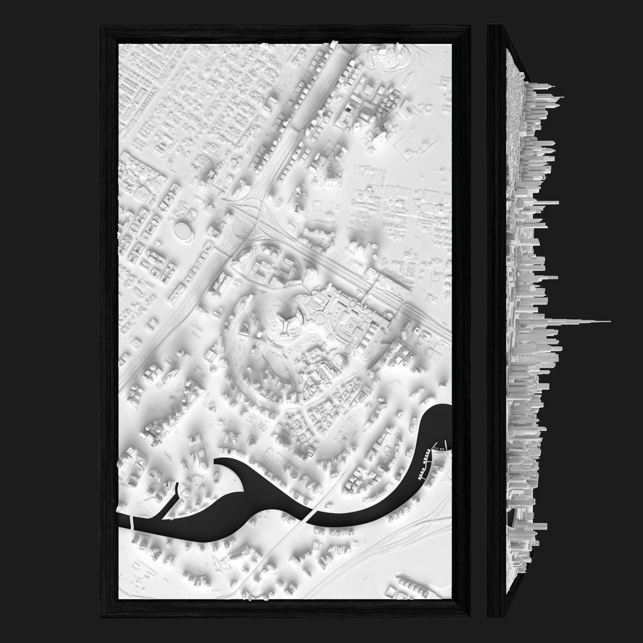 Dubai Burj Khalifa Frame Wide 3D City Model BFCM, search_hidden - CITYFRAMES