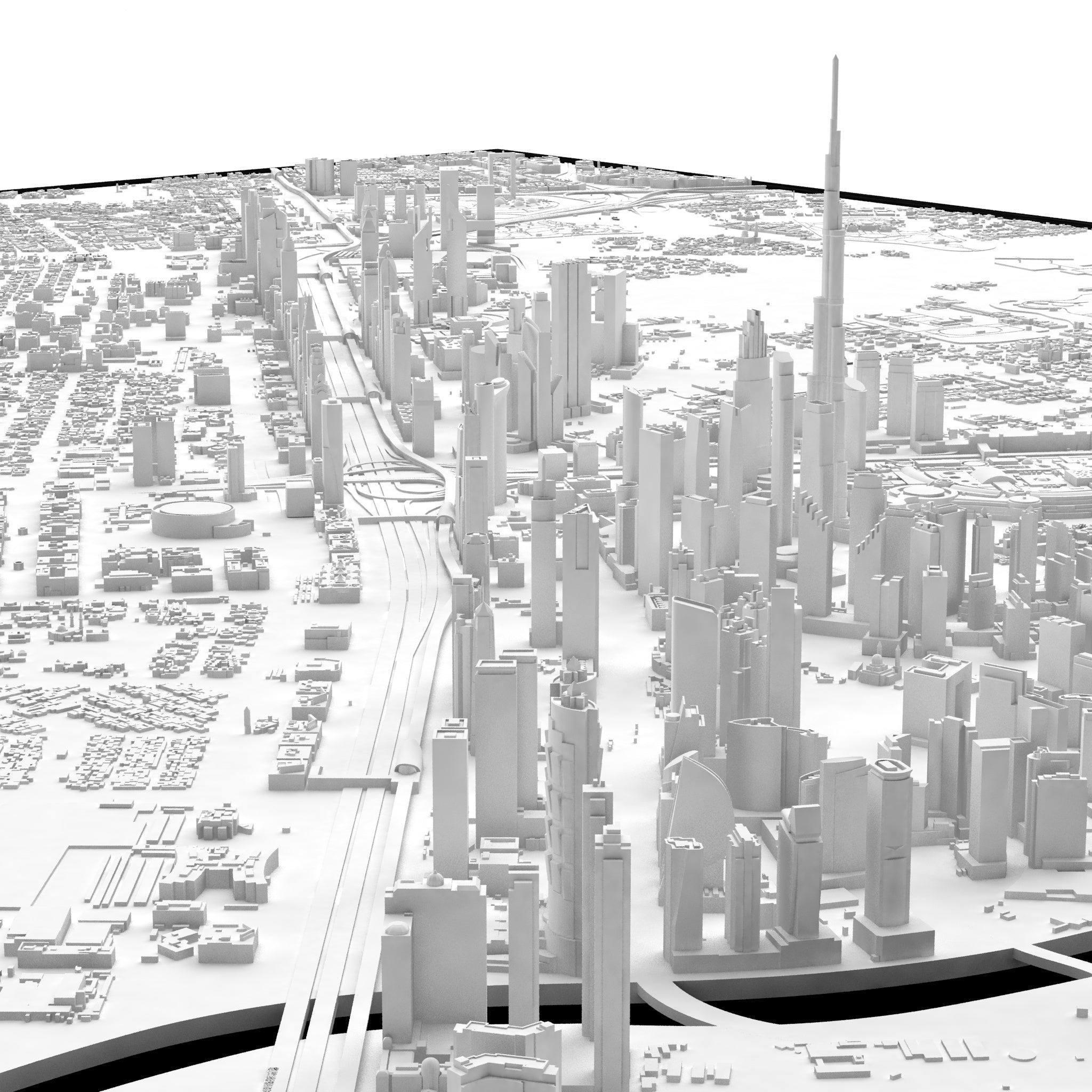 Dubai CITYWALL 3D City Model search_hidden, Wall - CITYFRAMES