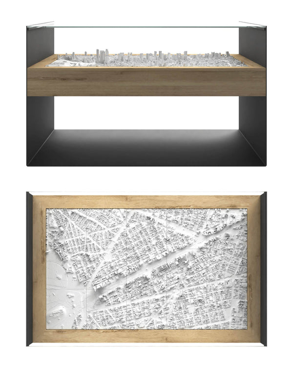 BLOK Wide Coffee Table 3D City Model BLOK, search_hidden - CITYFRAMES