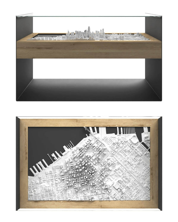 BLOK Wide Coffee Table 3D City Model BLOK, search_hidden - CITYFRAMES