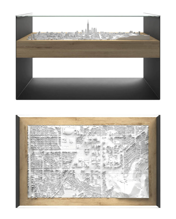 BLOK Wide Coffee Table 3D City Model BLOK, search_hidden - CITYFRAMES
