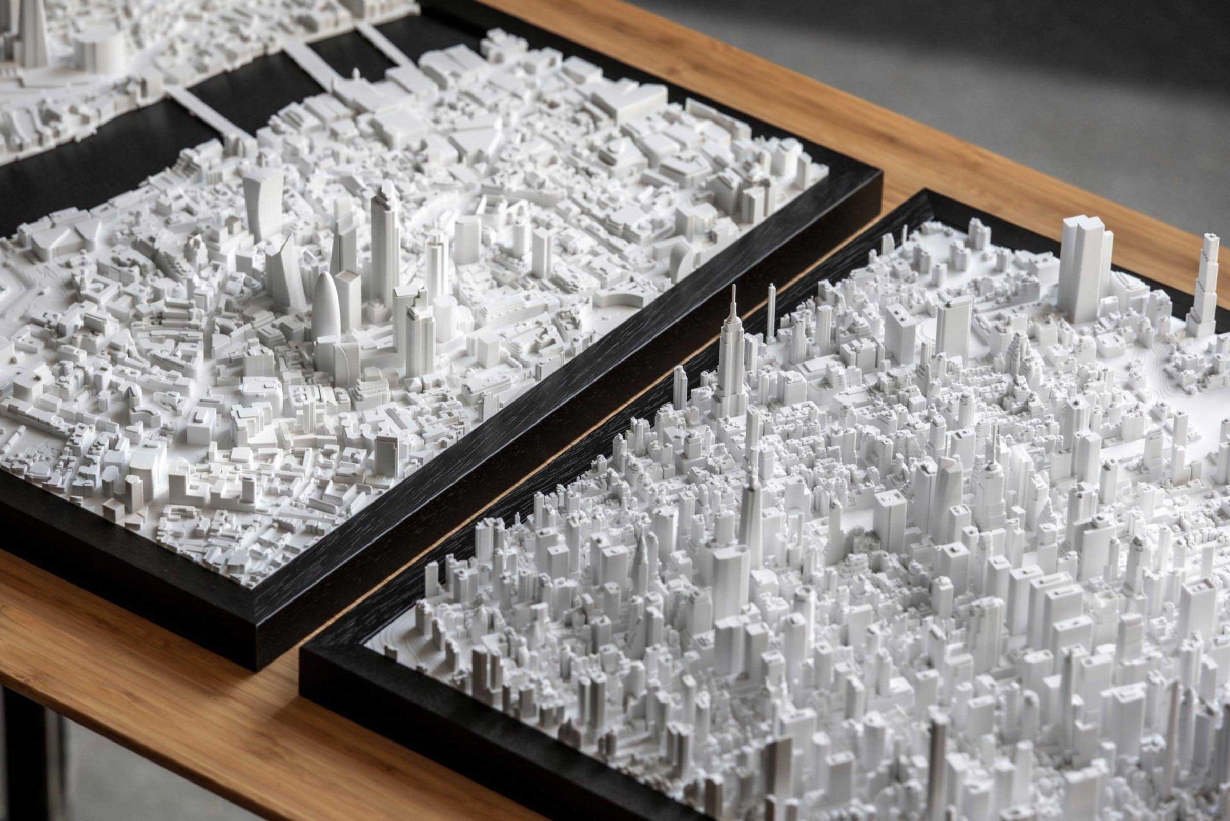 3D City Models from CITYFRAMES | 3D Printed City Maps