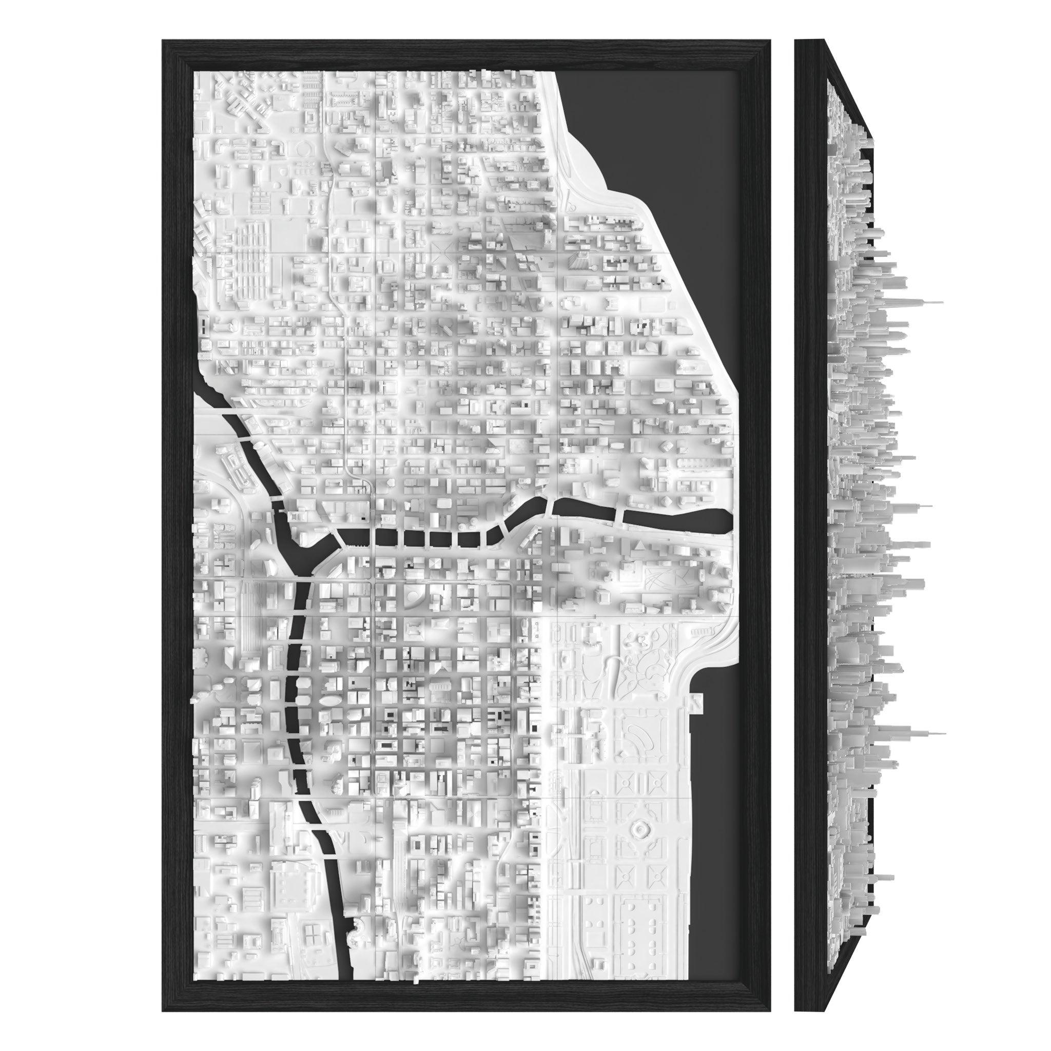 Chicago Frame 3D City Model America, Frame - CITYFRAMES