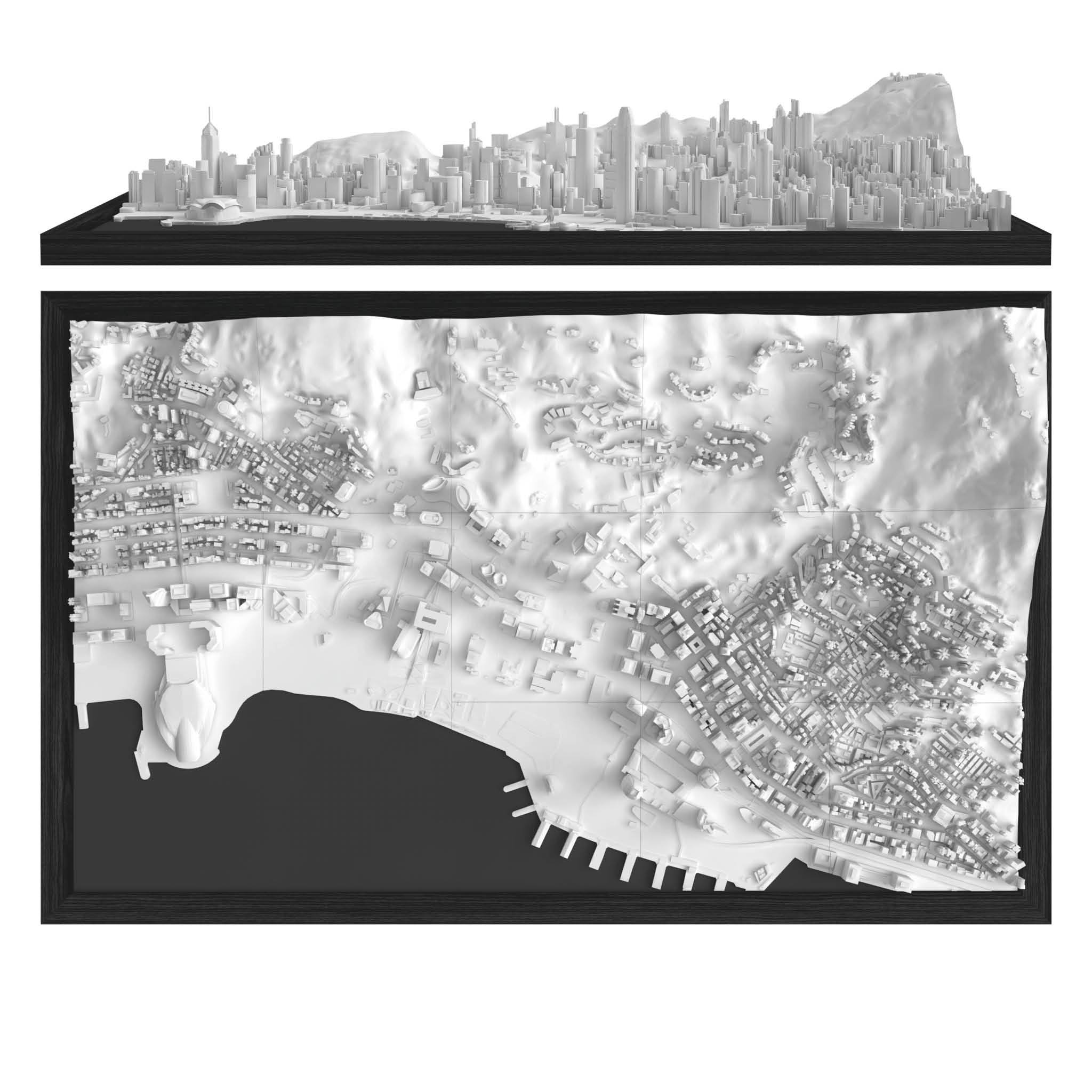 Hong Kong Frame 3D City Model Asia, Frame - CITYFRAMES