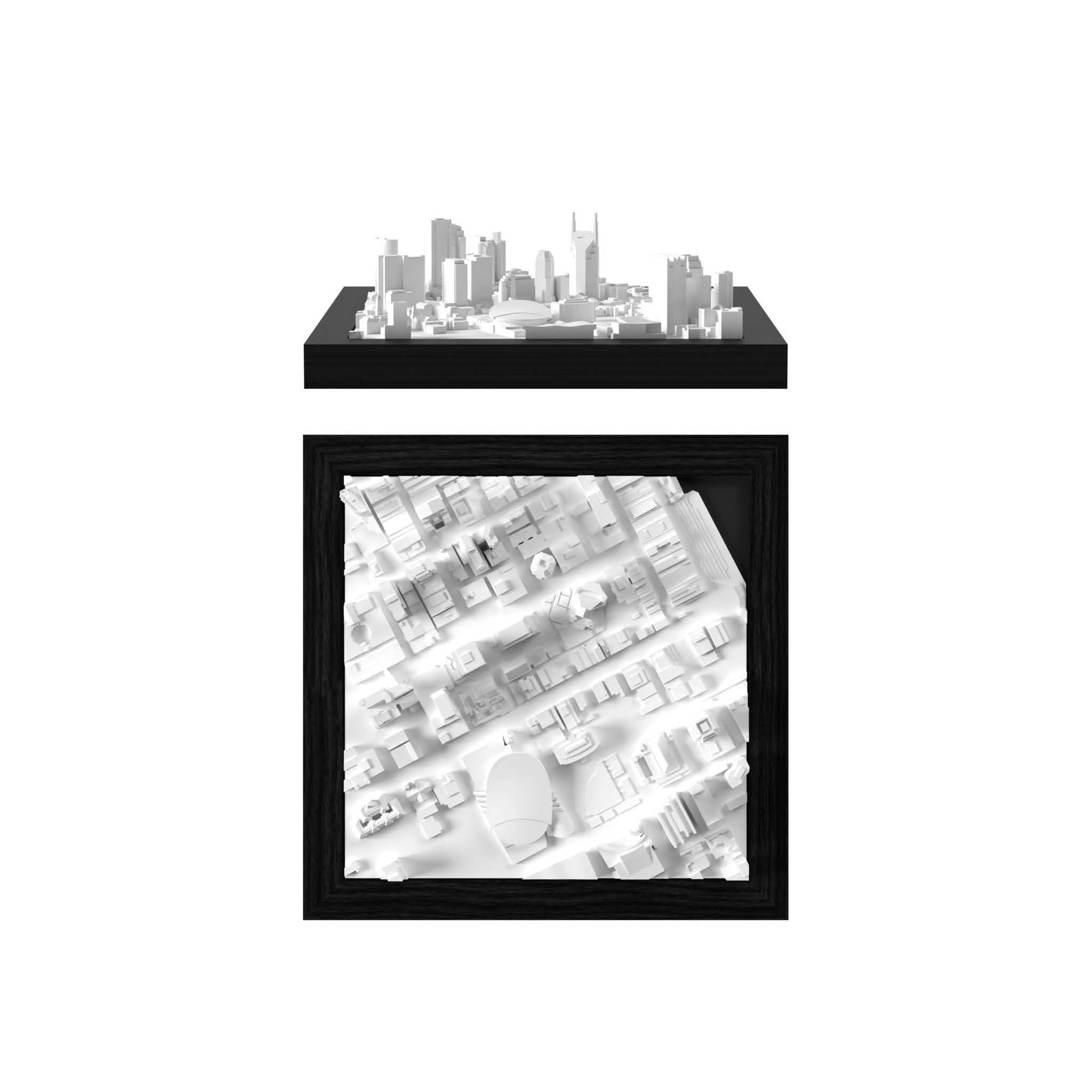 Nashville 3D City Model America, Cube - CITYFRAMES