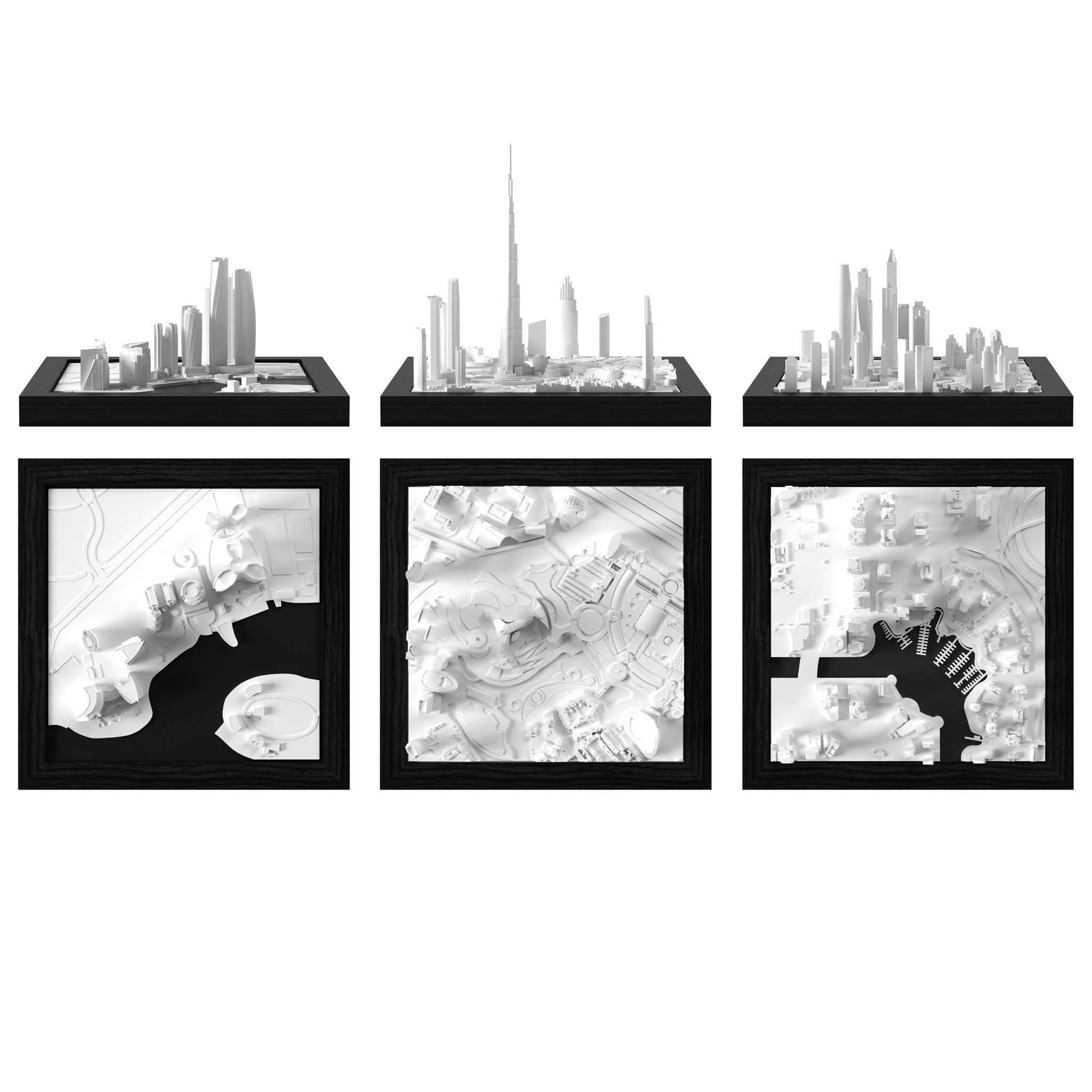 UAE Trio 3D City Model Trio - CITYFRAMES