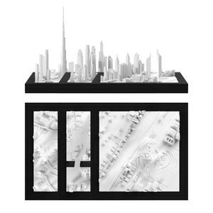 Dubai Trio: Dubai - Burj Khalifa, Dubai - Marina, Dubai - Emirates Towers CUBE 3D city models - CITYFRAMES