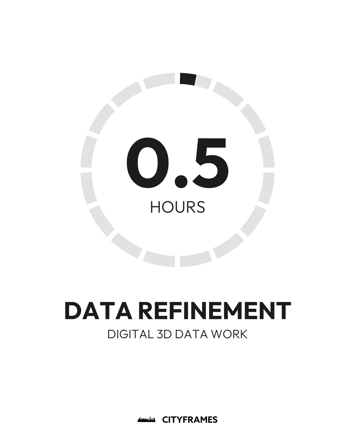 Digital 3D Data Work: data refinement, 0.5 hours - CITYFRAMES