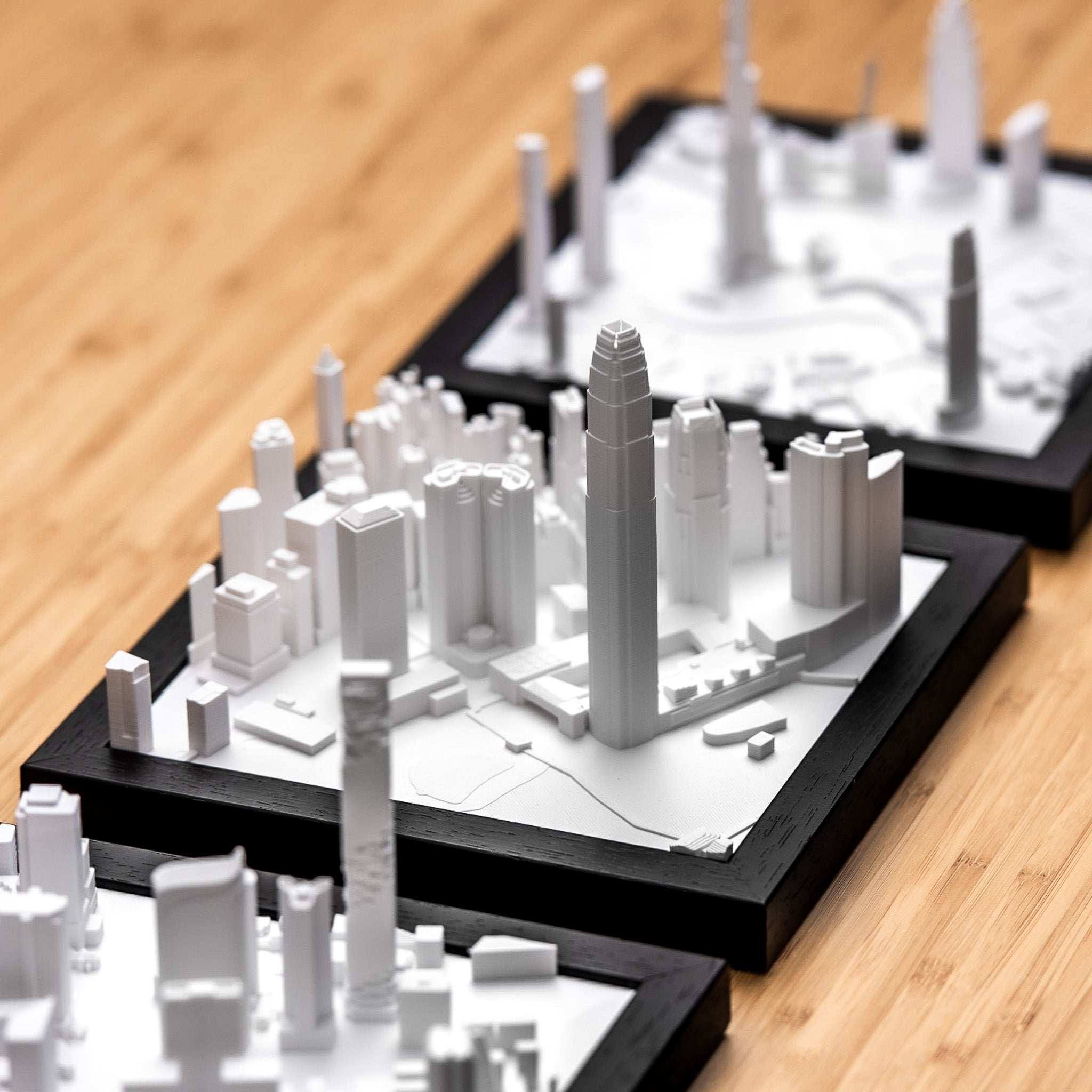 Skyscraper Trio 3D City Model Asia, Trio - CITYFRAMES