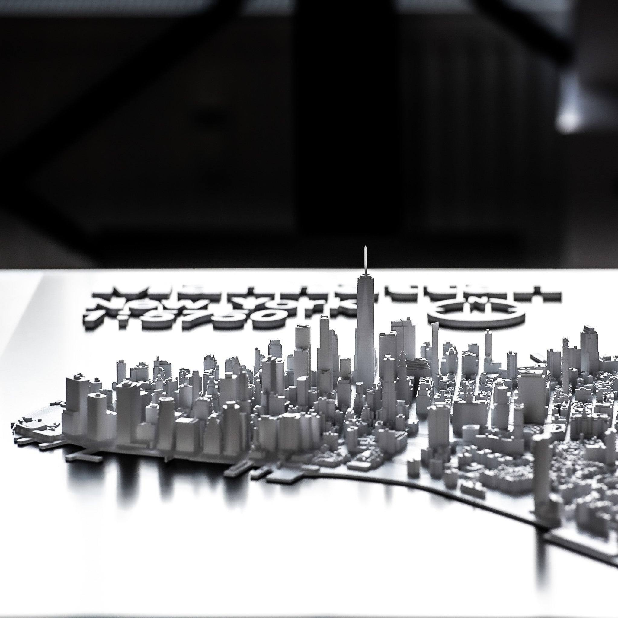New York CITYWALL 3D City Model Wall - CITYFRAMES