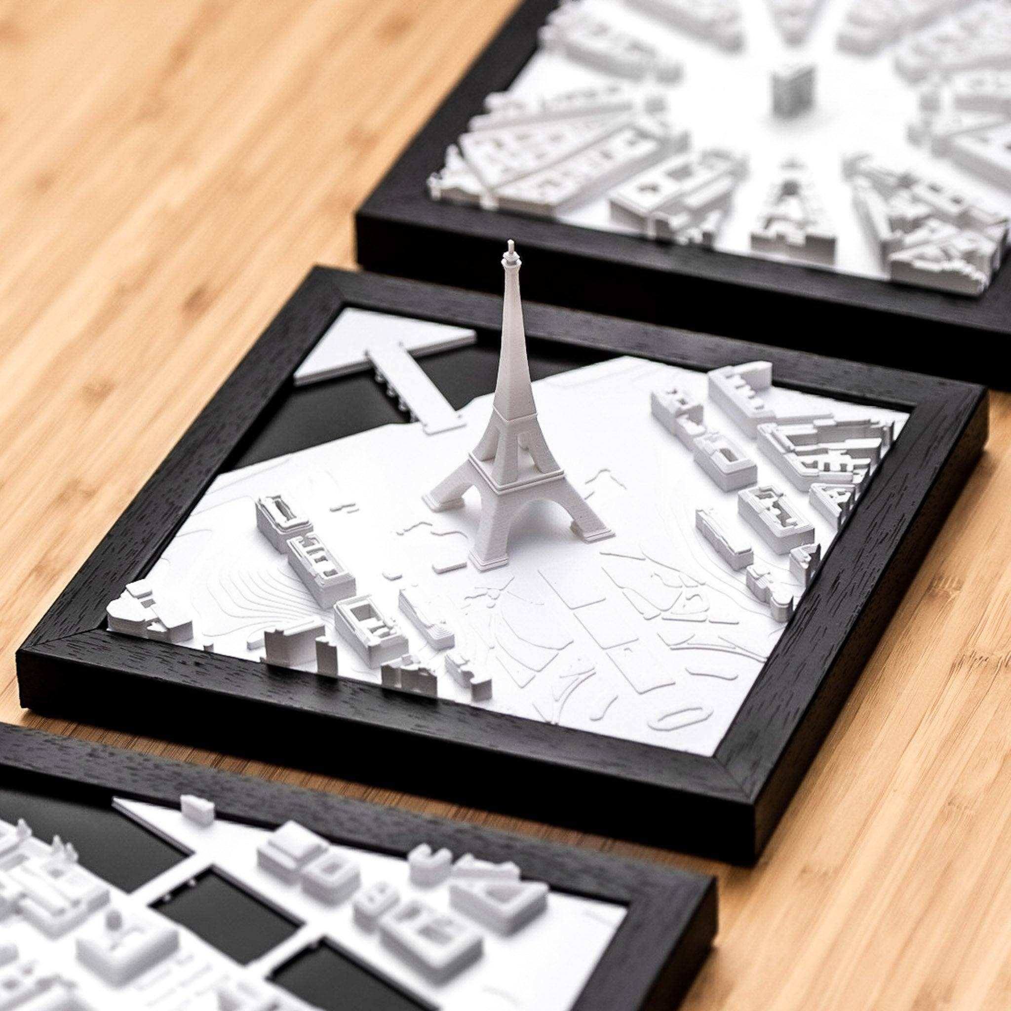 Paris 3D City Model Cube, Europe - CITYFRAMES