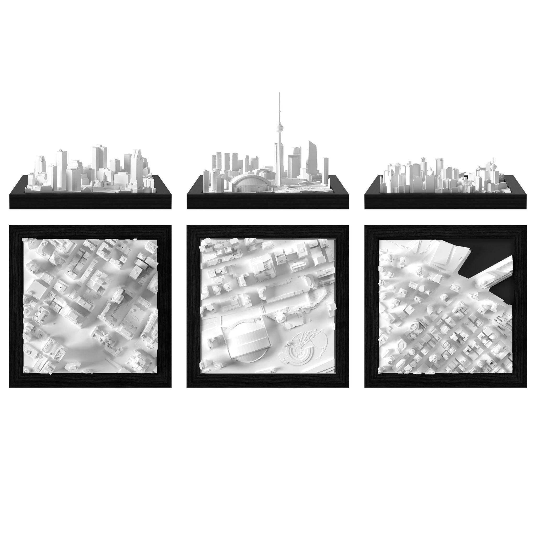 Canada Cube Trio 3D City Model America, Trio - CITYFRAMES